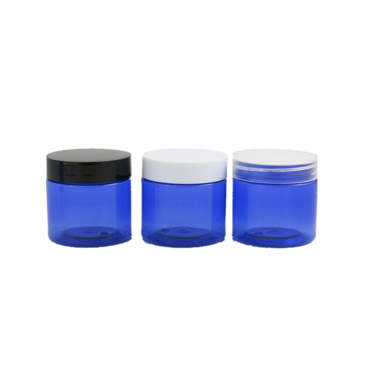 120ml blue pet jar for cream in stock