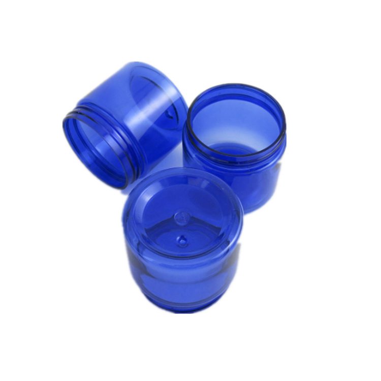 120ml blue pet jar for cream in stock