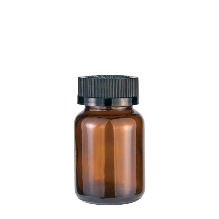 120ml dark glass pharmaceutical tablet glass bottles medication pill bottle