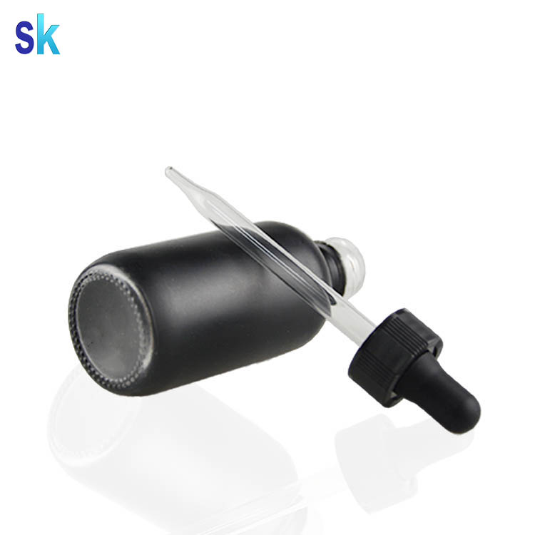 120ml frosted black boston round eliquid juice glass pipette bottle