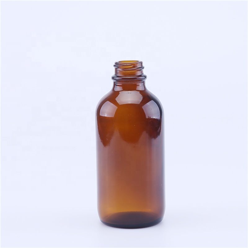 120ml serum Boston round glass bottle amber essential oil glass bottles 4oz glass dropper e liquid bottles