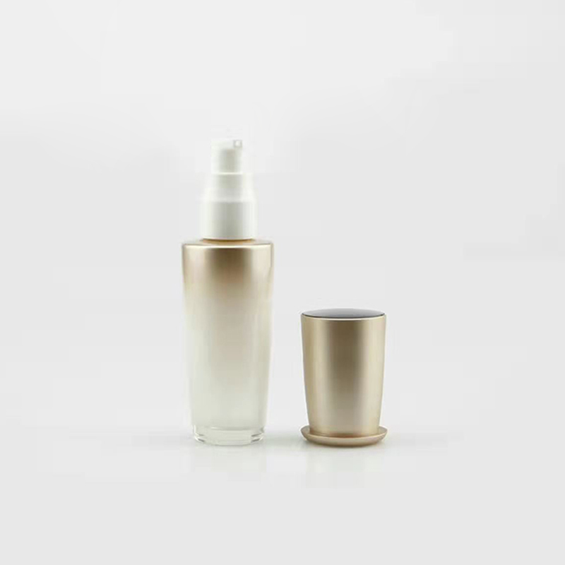 120ml white  yellow glass hair oil empty bottels, spray lotion pump bottle