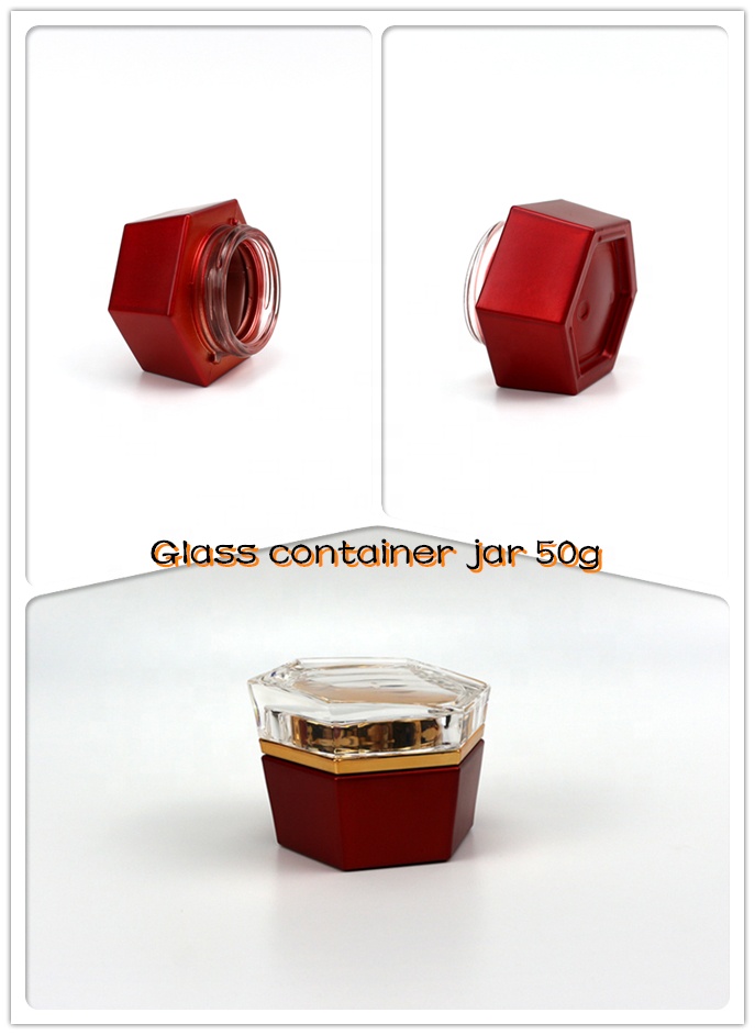 120ml100ml90ml60ml20g30g50g Best-selling Red Glass Perfume Bottle and Face Cream Jar Suit Lotion Packaging Bottle Glass bottles