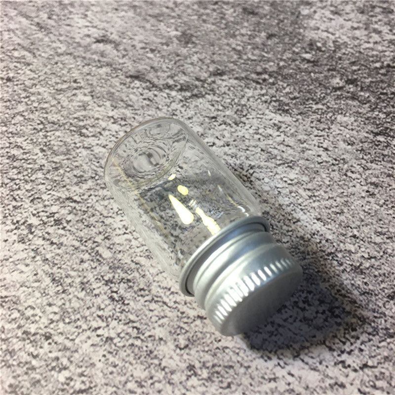 120mm Transparent Glass Joint Tube with Metal Screw Cap