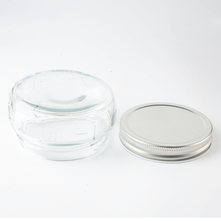 125 ml Frutta Del Prato Glass Mason Jar With Metal Lid Cheap Factor