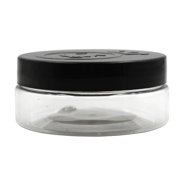 125ML Clear Plastic PET Jar With Plastic Cap