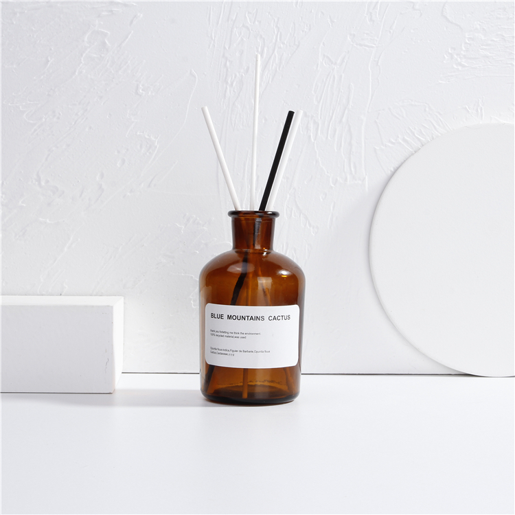 125ml 250ml 500ml Amber Diffuser Wide Mouth Glass Bottle For Perfume Label Sticker Popular Style