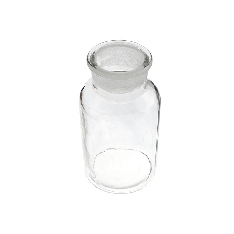 125ml 250ml 500ml Pharmacy Jars Matte Black Amber Apothecary Glass Bottle & Stopper