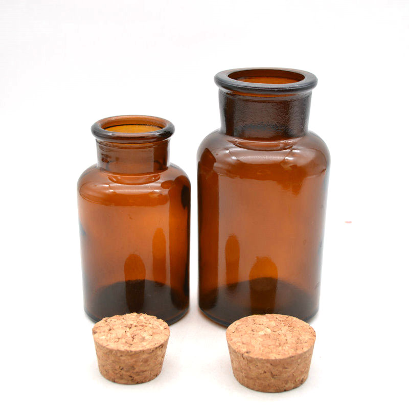 125ml 250ml amber glass reagent bottles wide mouth lab reagent bottle