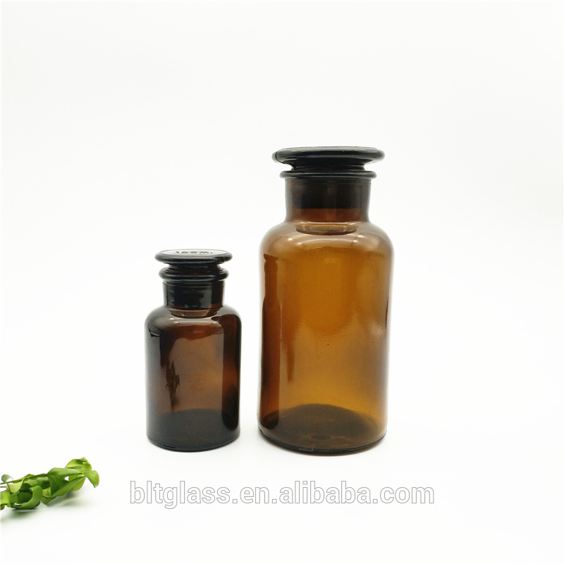 125ml Aromatherapy REED DIFFUSER amber glass bottle with glass top or cork