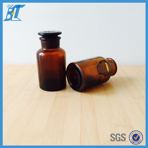125ml Medicine use amber glass bottle glass reagent bottle with glass dropper