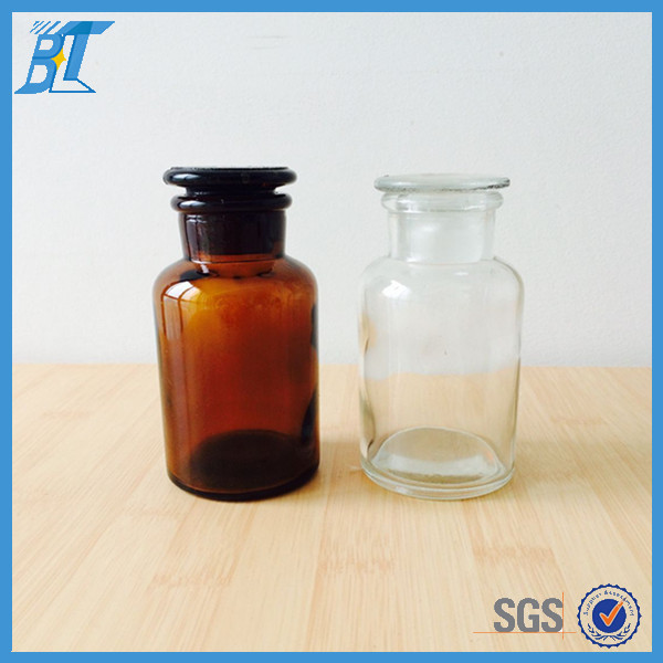 125ml Medicine use amber glass bottle glass reagent bottle with glass dropper