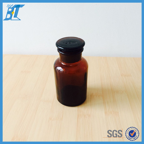 125ml Medicine use amber glass bottle glass reagent bottle with glass dropper