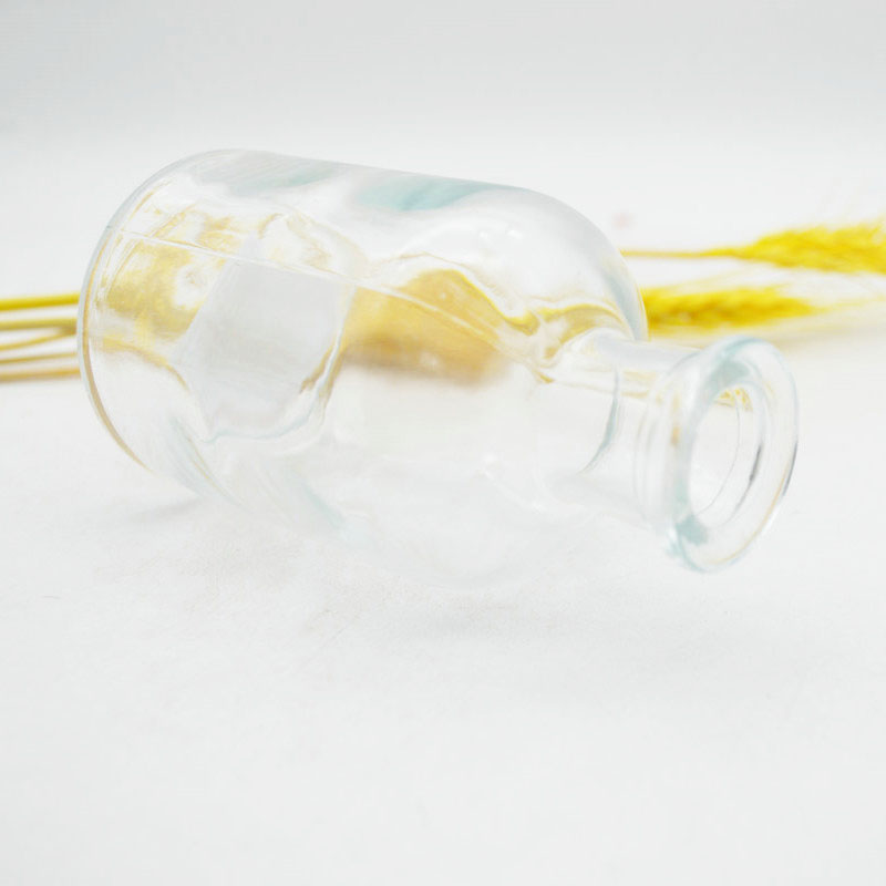 125ml transparent round glass bottle aromatherapy aroma reed diffuser bottle