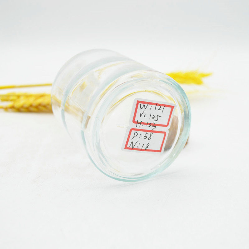 125ml transparent round glass bottle aromatherapy aroma reed diffuser bottle