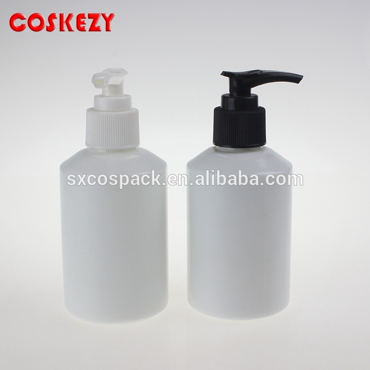 125ml white jade lotion glass bottles with Screw Cosmetic Lotion Pump