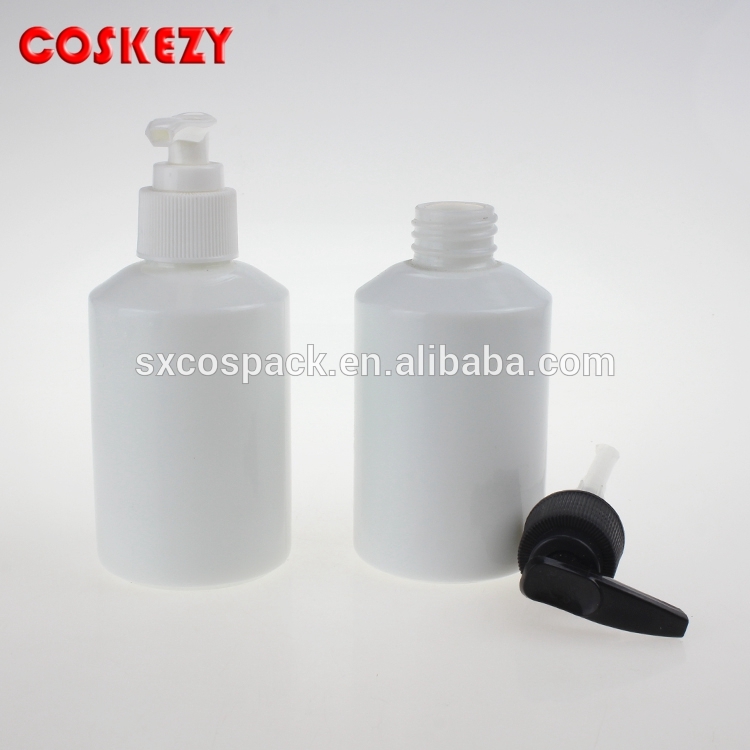 125ml white jade lotion glass bottles with Screw Cosmetic Lotion Pump