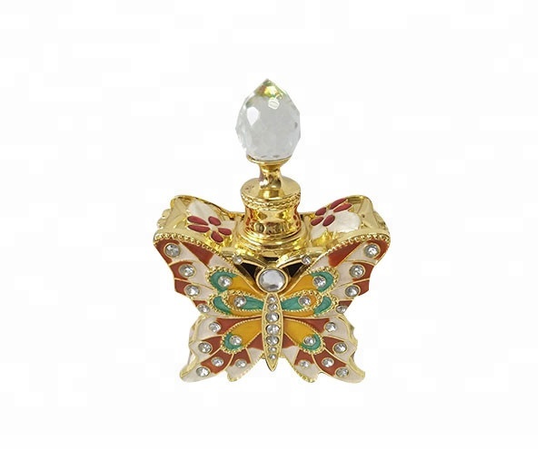 12M/15Ml Metal Essential Frosted Oils Arabic Perfume Bottle