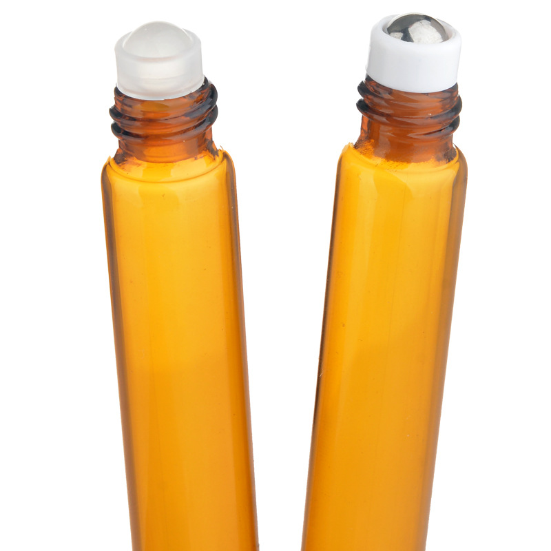 12ml Aluminum Cap Refillable Portable Empty Roll on Glass Bottle