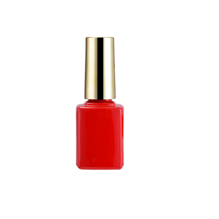 12ml Empty Fancy Custom Glass Nail Polish Bottle Design With White Or Gold Cap