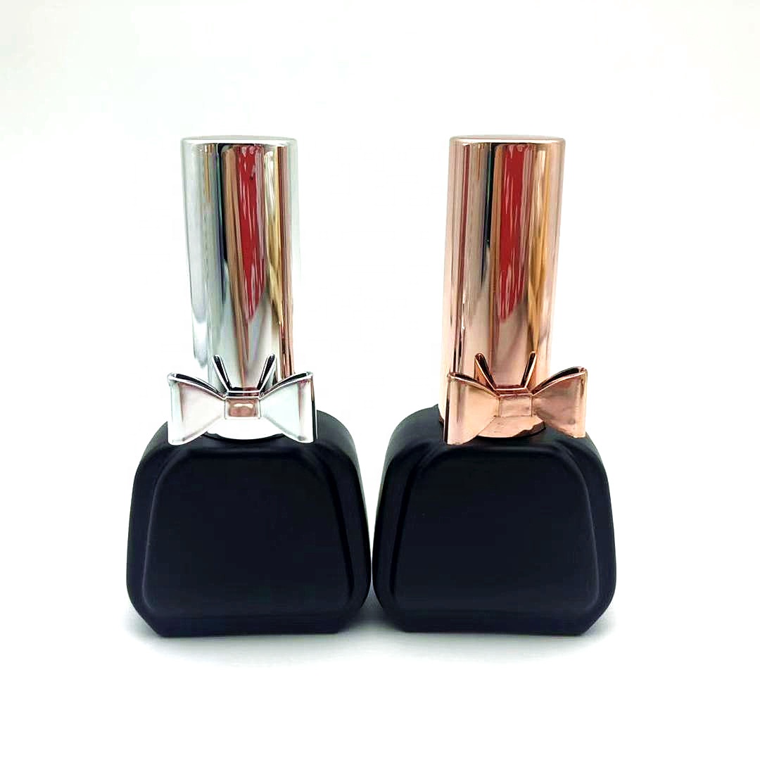 12ml Luxury Round Glass Nail Polish Bottle with Rhinestones Cap