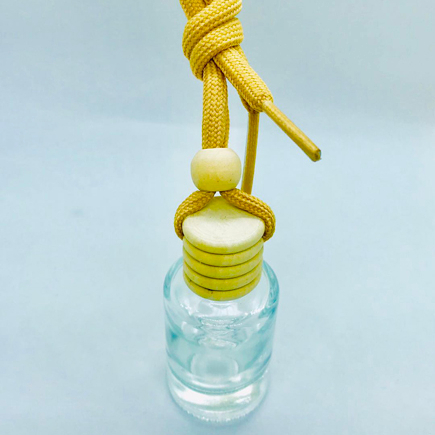 12ml Round Shape Transparent Glass Pendant bottle Car Perfume Bottle Air diffuser