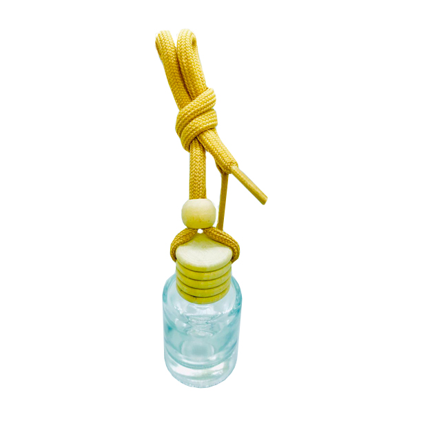 12ml Round Shape Transparent Glass Pendant bottle Car Perfume Bottle Air diffuser