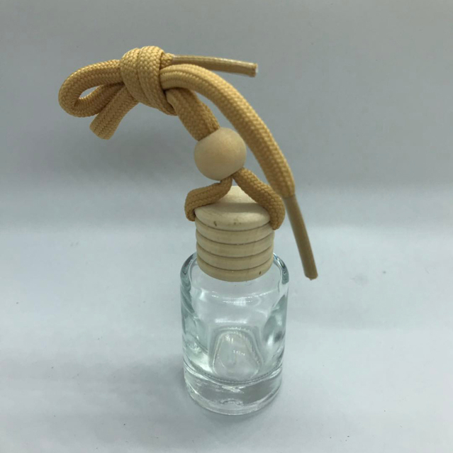12ml Round Shape Transparent Glass Pendant bottle Car Perfume Bottle Air diffuser
