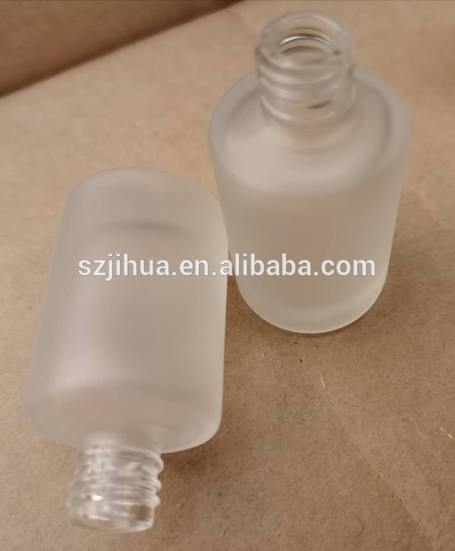 12ml Wholesale Frosted Round Shape Diffuser Empty Perfume With Glass Frosted Bottles
