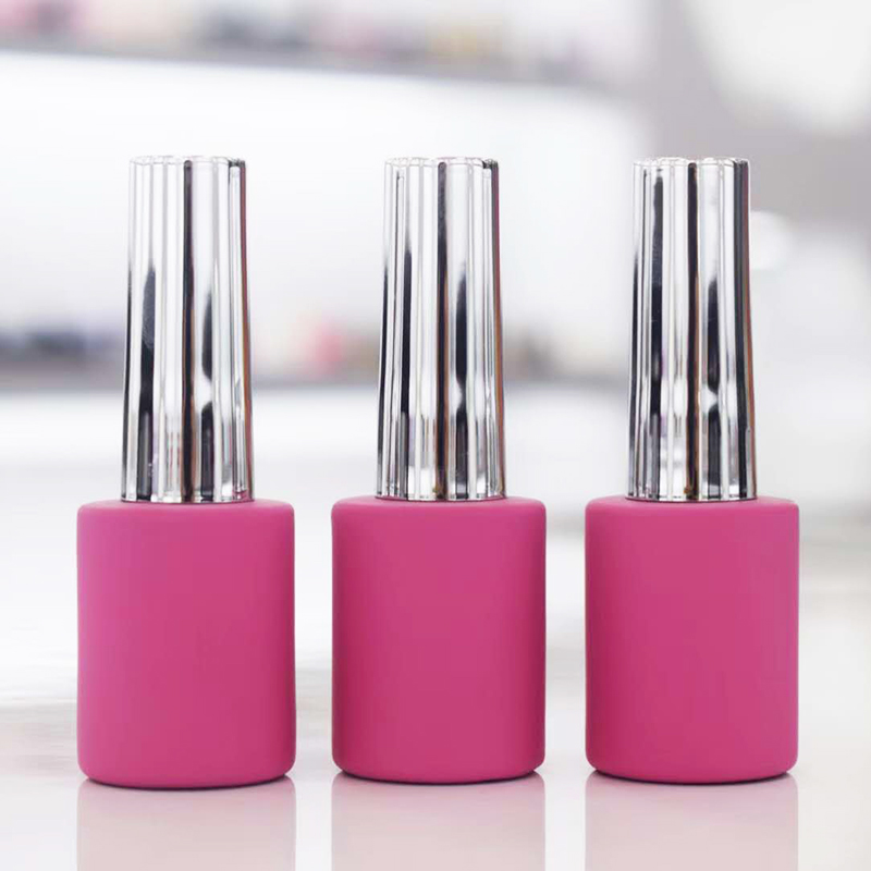 12ml colorful glass beauty choices colored uv gel polish pot nail glue plastic bottle for sale