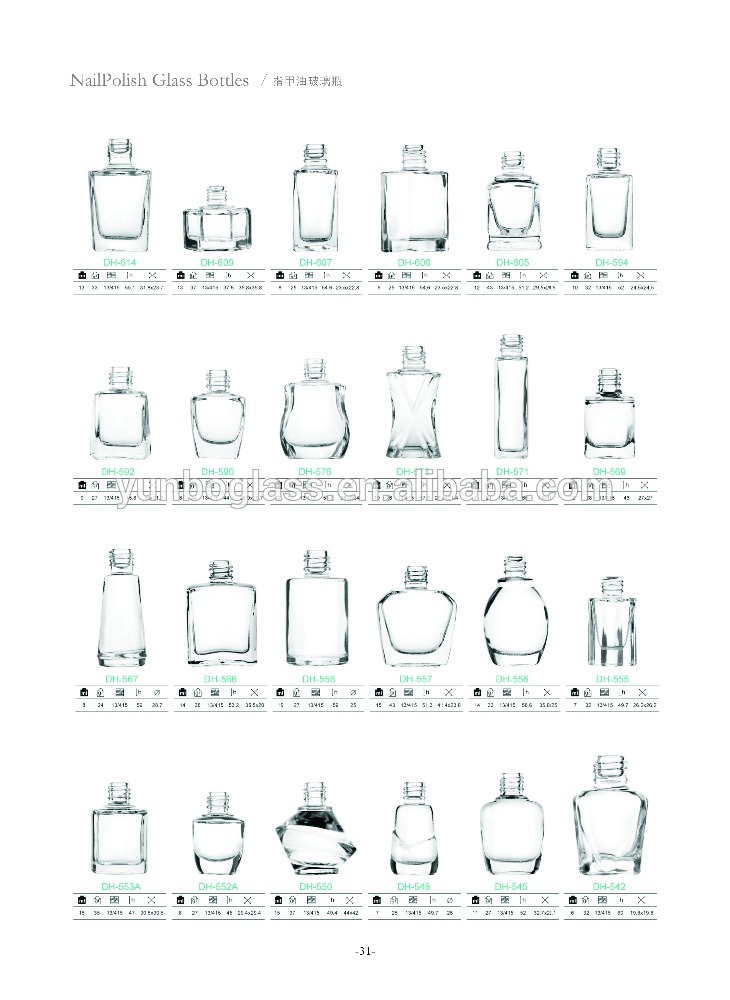 12ml custom print nail polish bottle