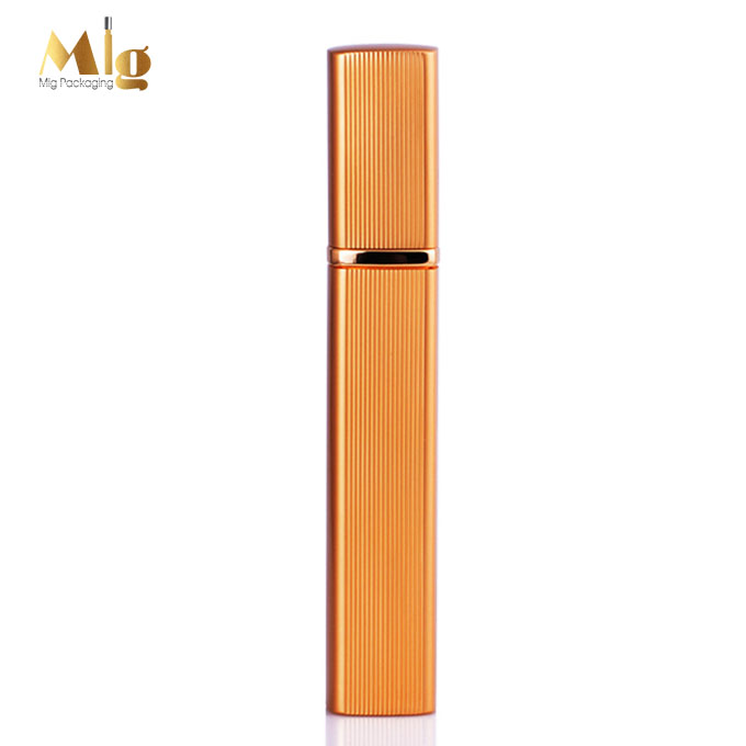 12ml gold aluminum square shaped can refillable spray bottle in stock