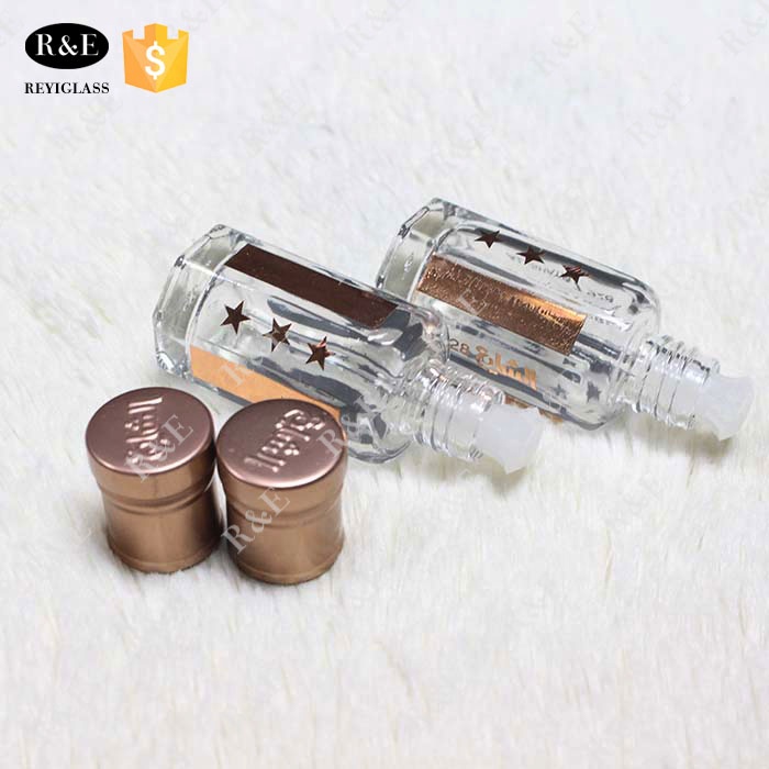 12ml high polished custom logo arabic roll on glass bottle