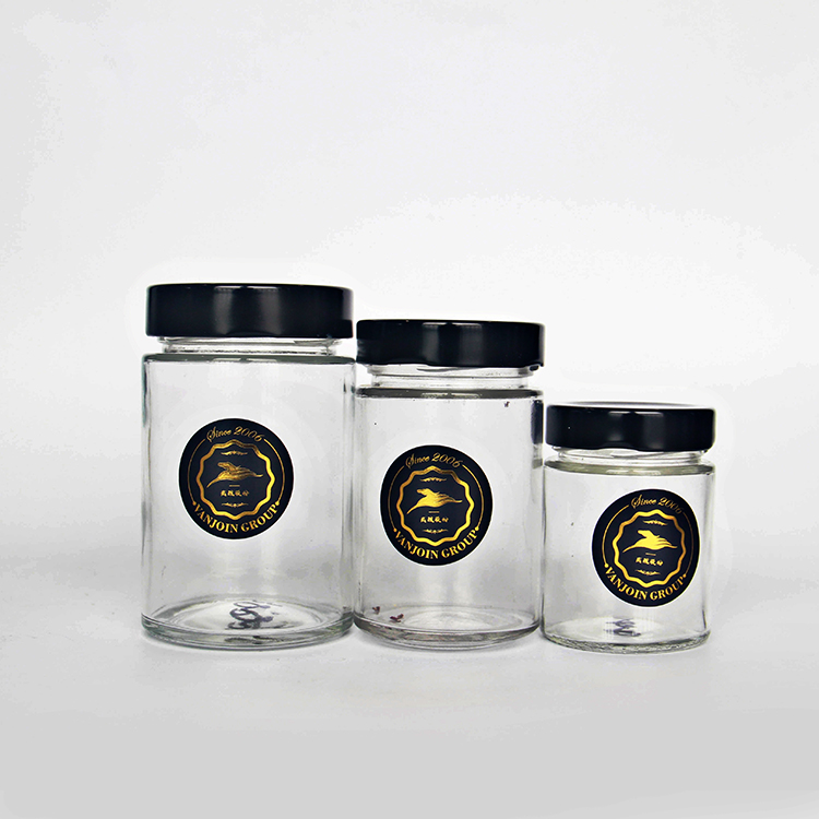 12oz Custom Logo Wide Mouth Peanut Butter Glass Jars with 58 DTO Cap