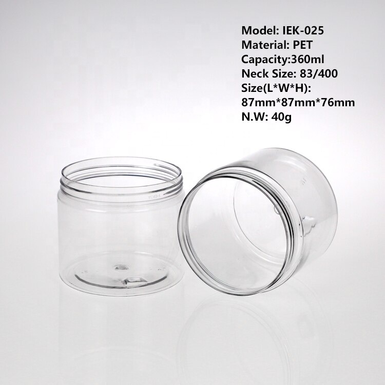 12oz High Quality Plastic Container Jar