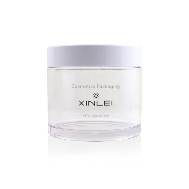 12oz plastic jar large capacity cosmetic jar 350g round PETG material plastic cream jar body scrub packaging BPA free