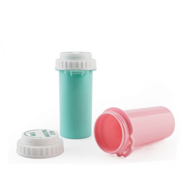 13 19 60 dram hold tab and turn down child bottle bottles vial vials hemp plastic smell proof weed container containers