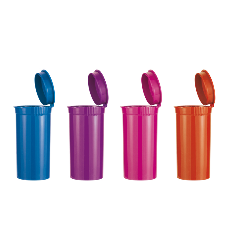 13 Dram Child Resistant Bottle Pharmacy Pop Top Vial Medical Herb Container Plastic Pill Bottle in Blue Berry
