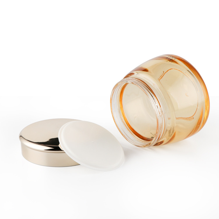 130g customized logo emballage cosmetique body face cream jars crub cream cosmetic jar colorful pots glass with lid