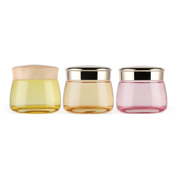 130g customized logo emballage cosmetique body face cream jars crub cream cosmetic jar colorful pots glass with lid
