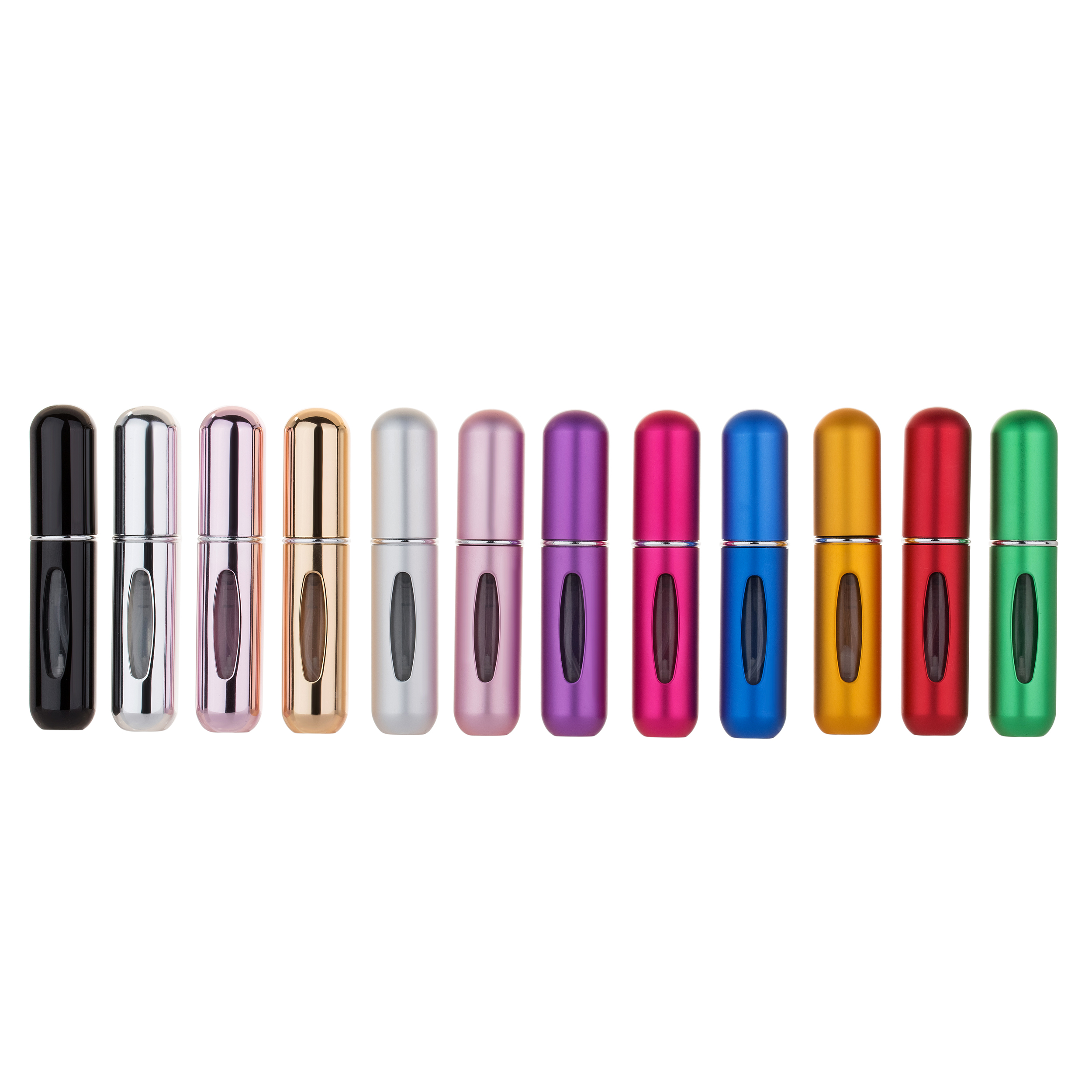 13Colors 5ml Portable Travel Mini Perfume Spray Bottles Refillable Aluminum Perfume Atomizer