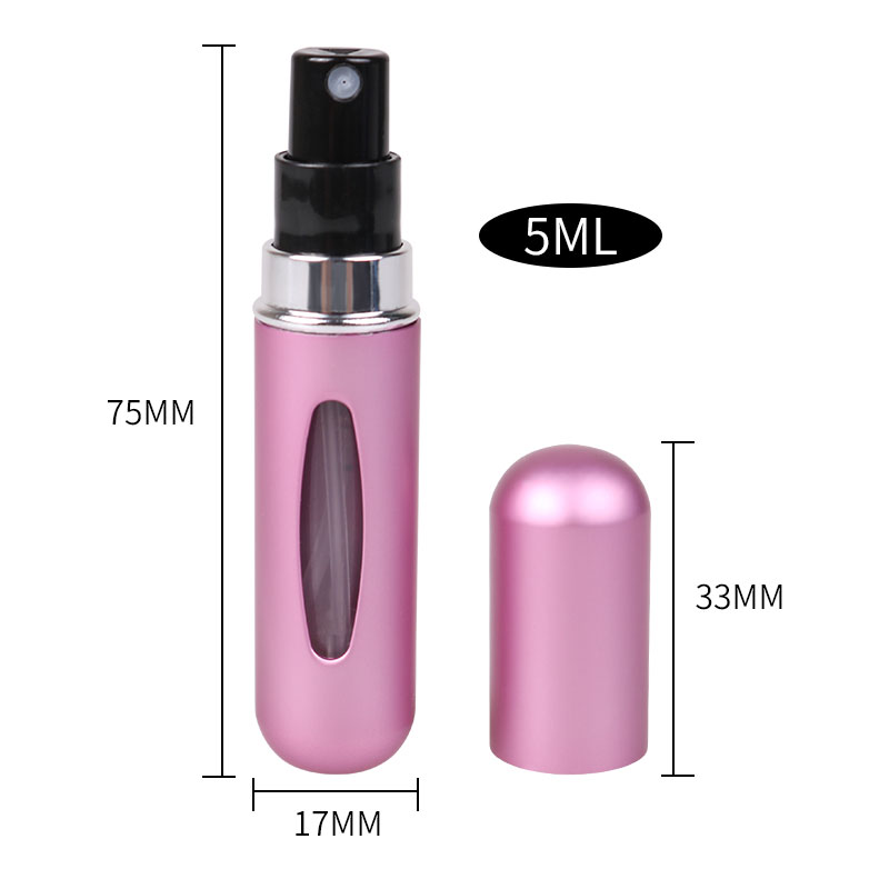 13Colors 5ml Portable Travel Mini Perfume Spray Bottles Refillable Aluminum Perfume Atomizer