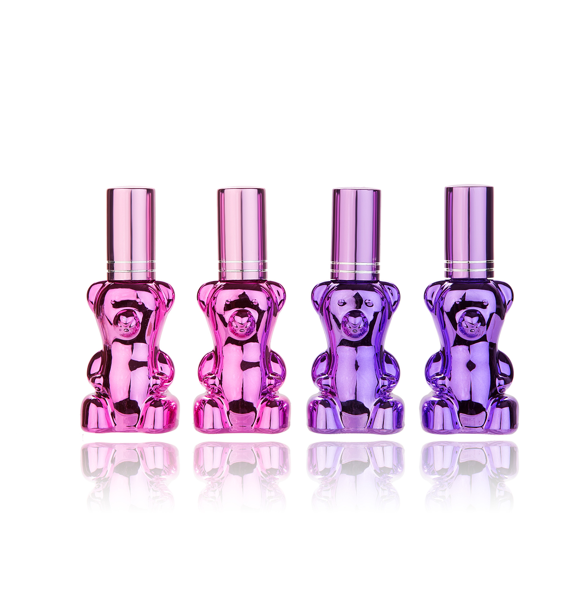 13ml purple bear spray bottle perfume bottle glass portable glass mist spray bottle