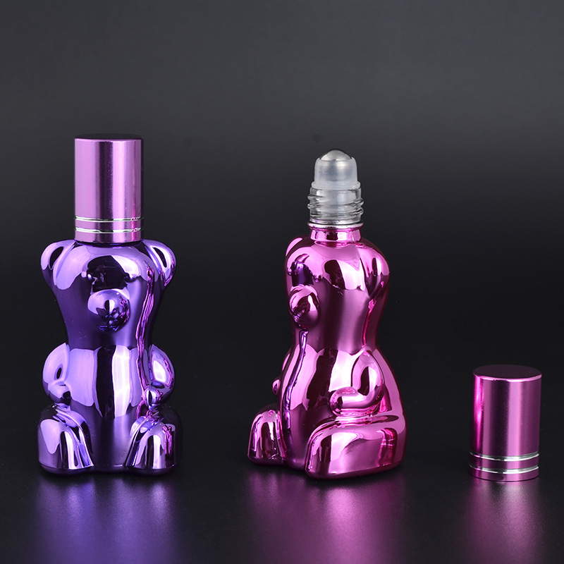 13ml purple bear spray bottle perfume bottle glass portable glass mist spray bottle