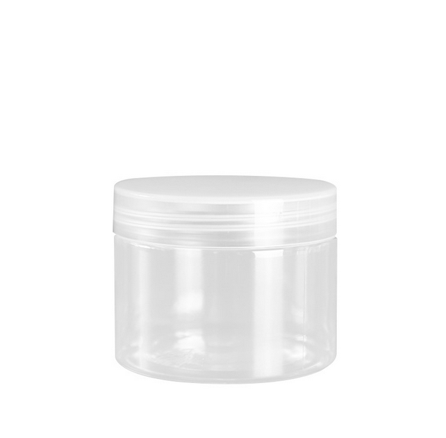 140ml clear transparent bath salt container with silver aluminum cap plastic black white clear lids