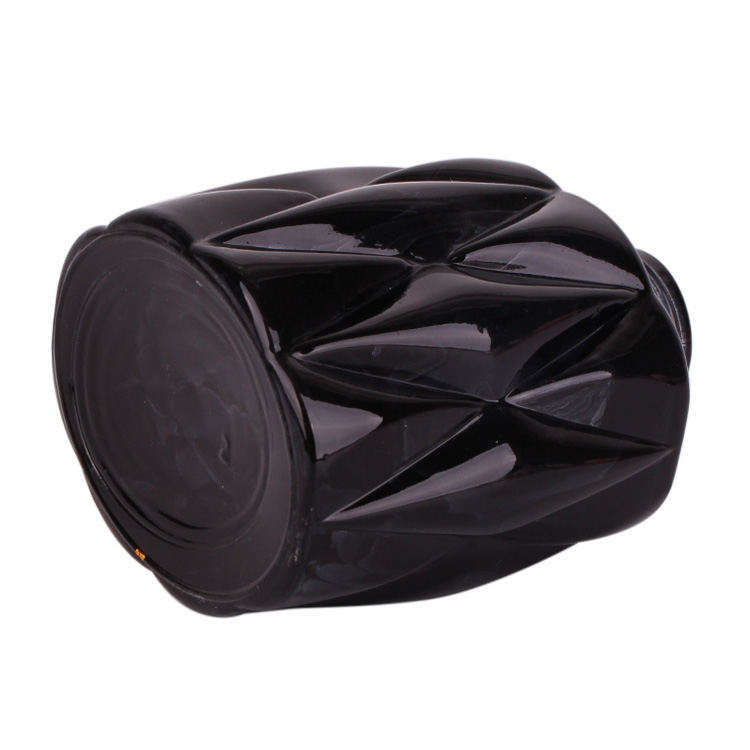 140ml empty refillable glass fragrance aroma reed diffuser bottle with carving design