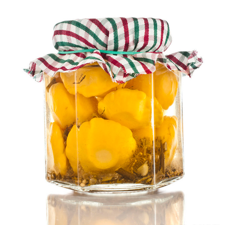 14Oz Large Hexagon Glass Storage Jar For Honey With Screw Top Lid