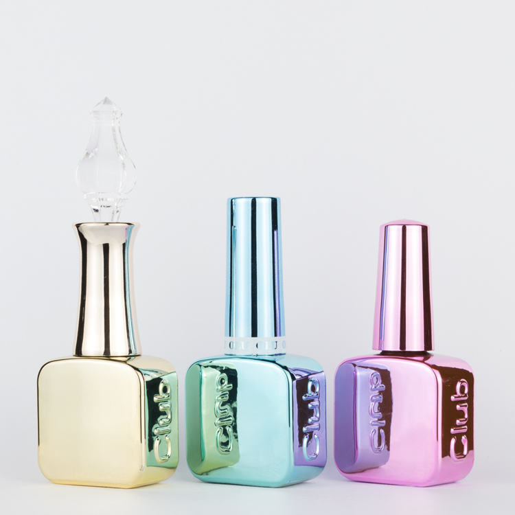 14ml special round ball shape design shiny uv plating gel polish bottle factory