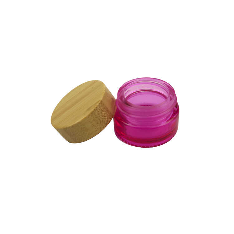 15/30/50/100ml Environmental Bamboo Lid Frosted Glass Jar Empty Cosmetic Container Cream Jars