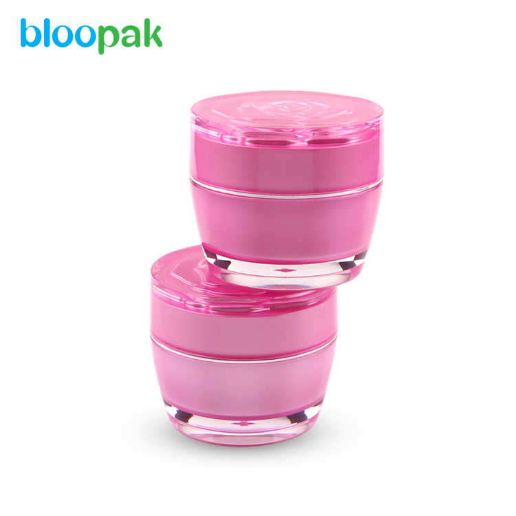15 30 50 ml Round Charming acrylic Cream Jar Cosmetics Packaging Containers